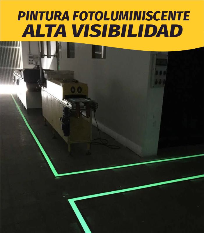 Siem Editores | Distribuidores de PINTURA FOTOLUMINISCENTE para demarcacion de pisos. Envios a nivel nacional